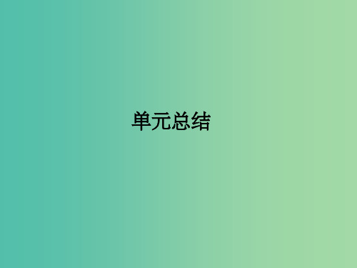 高考历史一轮复习 第10单元 中国社会主义建设发展道路的探索单元总结课件