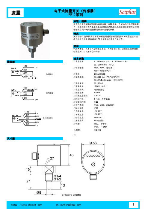 热式流量开关FR12