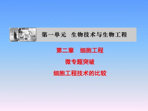 2018年中图版高中生物选修三1.2《微专题突破》ppt课件