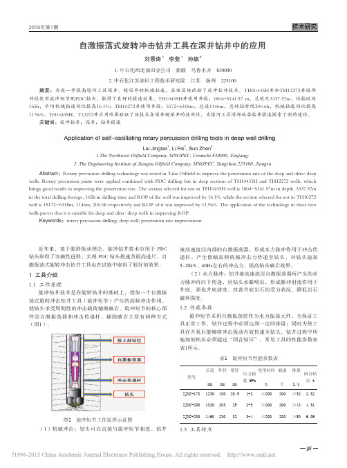 自激振荡式旋转冲击钻井工具在深井钻井中的应用_刘景涛