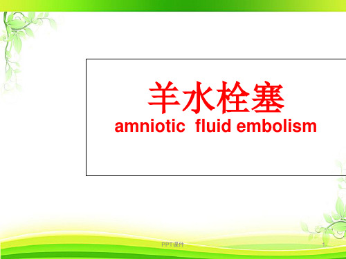 羊水栓塞 ppt课件