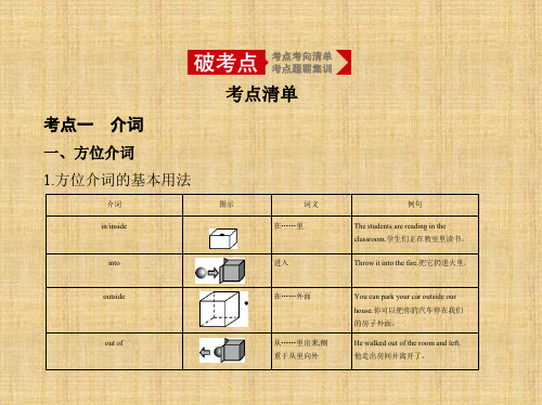 2020年高考天津版高考英语           专题十二 介词和动词短语