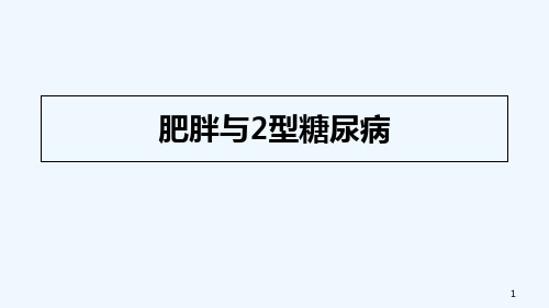 肥胖与2型糖尿病-PPT