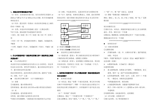 1语法分析有哪些基本手续 (1)切分由语流切分成片段,切分出的