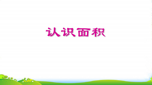 人教版三年级数学下册课件 5.1 面积和面积单位——认识面积 (共14张PPT)
