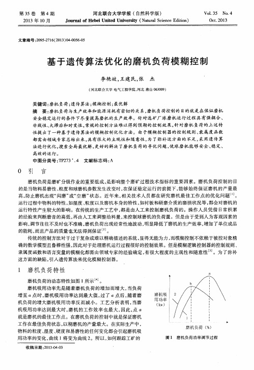 基于遗传算法优化的磨机负荷模糊控制