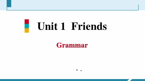 《Friends》Grammar PPT习题课件