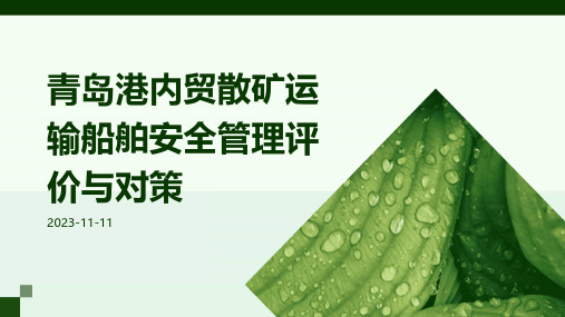 青岛港内贸散矿运输船舶安全管理评价与对策