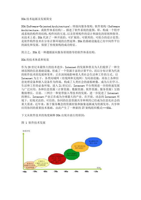 SOA技术起源及发展简史