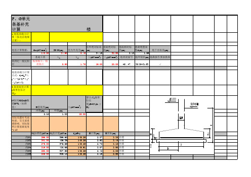 砖混结构条形基础手算电子表格.xls