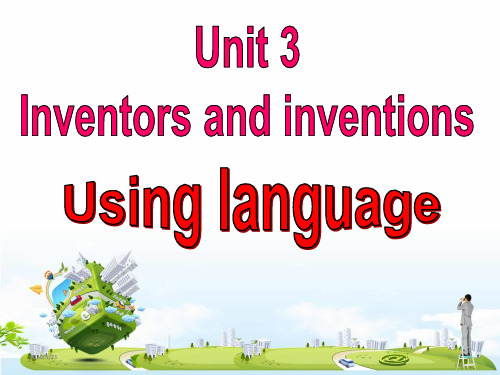 人教课标版高中英语选修8unit3using language  (共29张ppt)