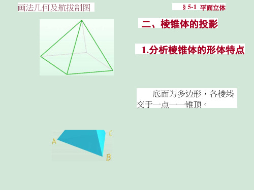 02-棱锥体的投影教学课件