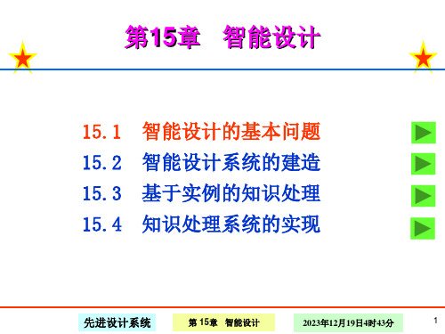 15章智能设计19讲ppt课件