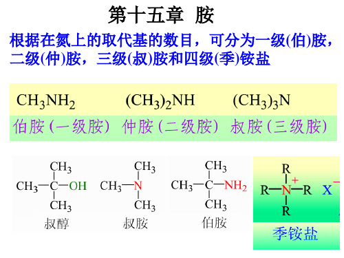 第十五章  有机化学 胺