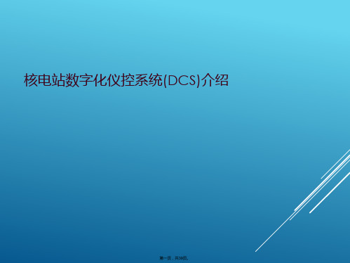 核电站数字化仪控系统(DCS)介绍