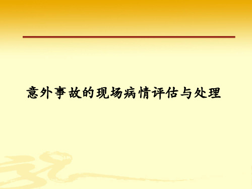 意外事故现场病情评估与处理