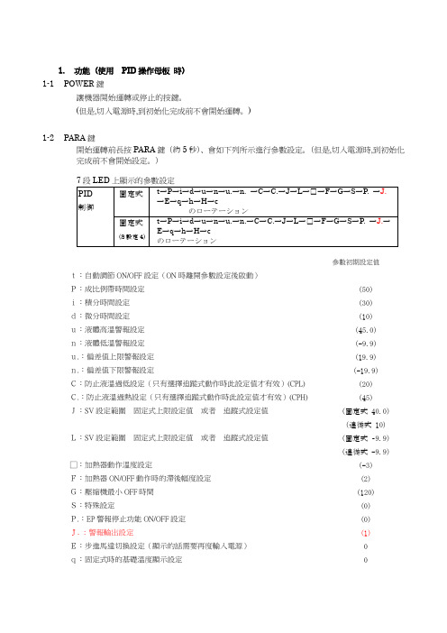 哈伯PID动作流程