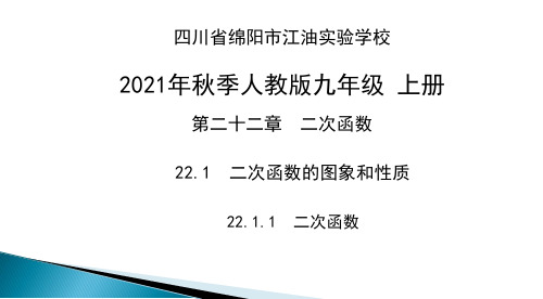 22.1.1二次函数习题课件-2021--2022学年人教版数学九年级上册