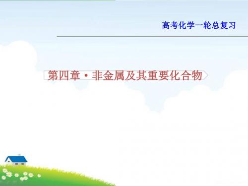 高考化学一轮总复习:非金属及其重要化合物