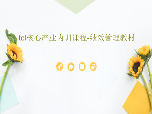 tcl核心产业内训课程-绩效管理教材共139页文档