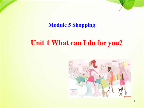 外研版七下Module 5《Shopping》 Unit 1 课件