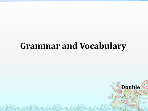 专四grammar and vocabulary