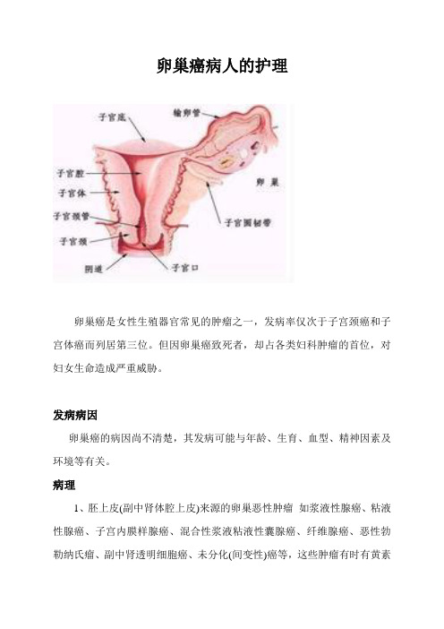 卵巢癌病人的护理