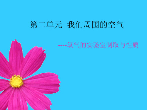 人教版初中化学九上 实验活动1 氧气的实验室制取和性质 优秀课件