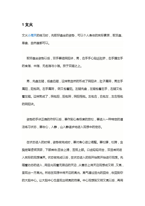 6.3文武火小周天练习方法