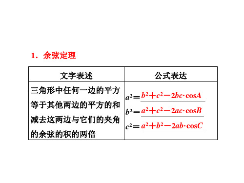 余弦定理 课件 