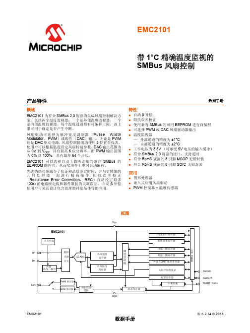 带1°C精确温度监视的SMBus