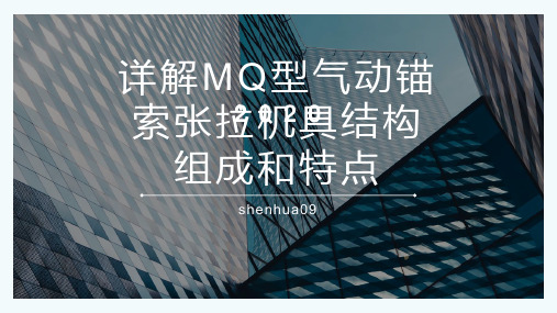 解析MQ型气动锚索张拉机具的结构组成和特点