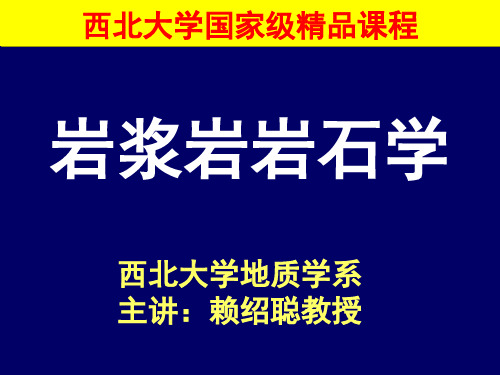 岩浆岩岩石学-第11章岩浆矿物的结晶作用-西北大学-国家级精品课程--资料