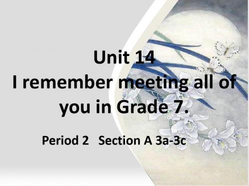 2019年秋人教版九年级全册英语课件：Unit 14 Section A 3a-3c(共27张PPT)