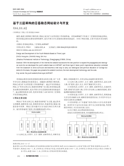 基于三层架构的青春励志网站设计与开发