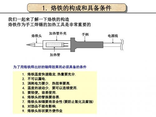 烙铁使用方法-焊接技术培训资料