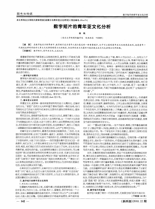 数字短片的青年亚文化分析