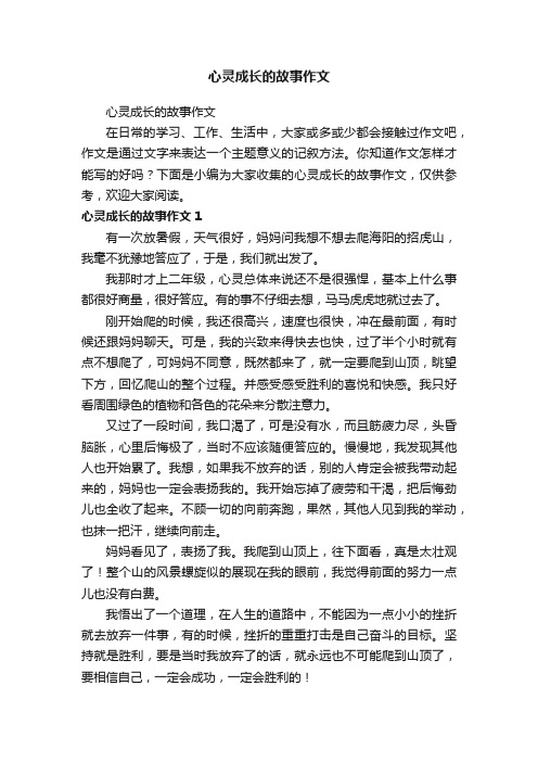 心灵成长的故事作文