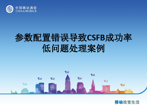 参数配置错误导致CSFB成功率低问题处理案例