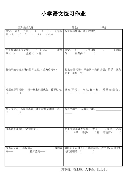 小学五年级语文自我提高III (67)