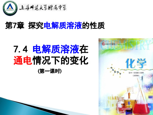 高一化学下《7探究电解质溶液的性质7.4电解质溶液在通电情况下的变化电解...》39沪科课标PPT课件 一等奖