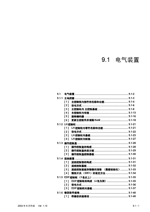 丰田JA710织机电气装置