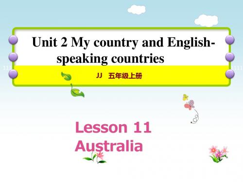 五年级上册英语课件-Unit2 lesson 11 Australia｜冀教版