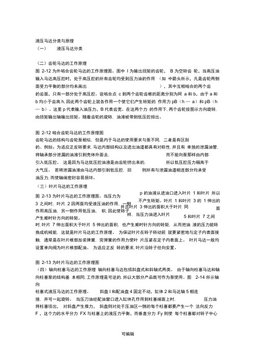 液压马达分类与原理