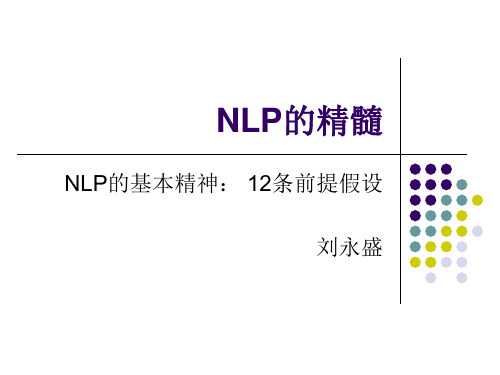 NLP的精髓ppt 课件