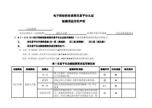 ODM产品一致性声明