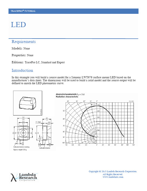 LED(Tracepro官方LED建模光学仿真设计教程)