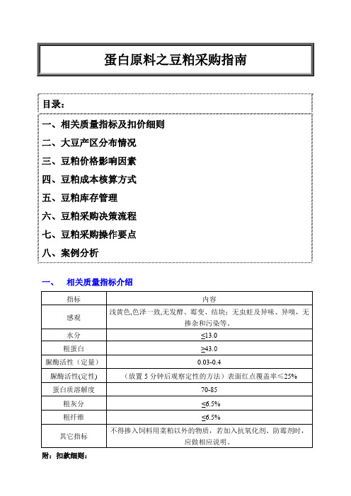 蛋白原料之豆粕采购指南