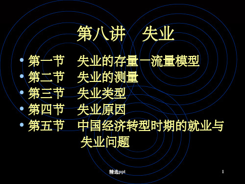 就业与失业晋利珍