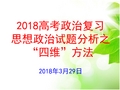 2018高考政治复习：思想政治试题分析之“四维”方法(共62张PPT)